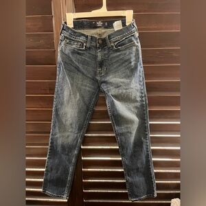 NWOT Hollister Epic Flex Slim Straight Dark Wash Blue Jeans‎ Size 26x30